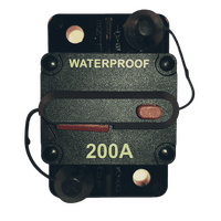Combined switch & circuit breaker 200A heavy duty manual reset waterproof