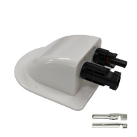 Exotronic White Solar Connector Cable Entry Cover