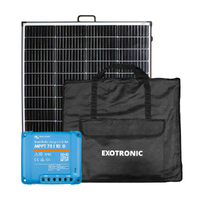 Exotronic 24V 200W Portable Folding Solar Panel + Victron SmartSolar 75/15