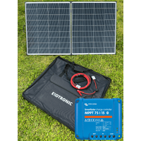 Exotronic 24V 200W Portable Folding Solar Panel + Victron SmartSolar 75/15