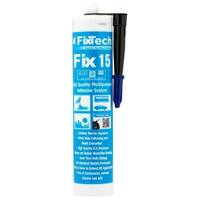 Fixtech Black Fix15 Adhesive Sealant 290ml Cartridge