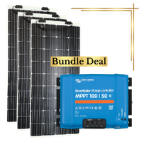 Sunman eArc 3x 175W Flexible Solar Panel & Victron SmartSolar MPPT 100/50 Kit