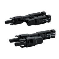 Stäubli MC4 Connector 'h' Branch Plug and Socket Pair 2 to 1