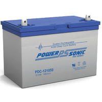 Power-Sonic 12V 105Ah AGM Deep Cycle Battery