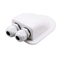 2 Gland White Cable Entry Cover (Lightweight ABS)