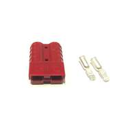 Genuine 50A Red Anderson Plug Connector with 6AWG Contacts