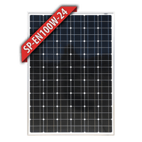 ENERDRIVE SOLAR PANEL - 100W MONO 24V BLACK FRAME