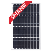 Enerdrive 20W Fixed Mono Solar Panel