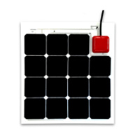 Solbian SunPower 47W Square - Flexible Solar Panel - All-in-One integrated regulator for 12V