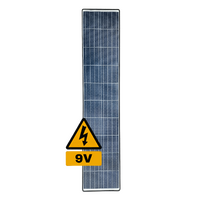 Sunman eArc 9V 85W - Flexible Solar Panel - EPDM Rubber Edge - Junction Box Underneath - Free VGK