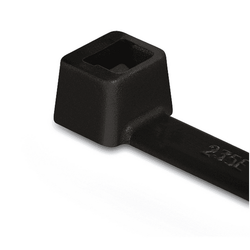 100x Cable Tie 145mm x 2.5mm UV Resistant Black