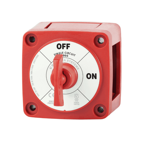 Blue Sea Battery Switch 300A On/Off w/Key Red