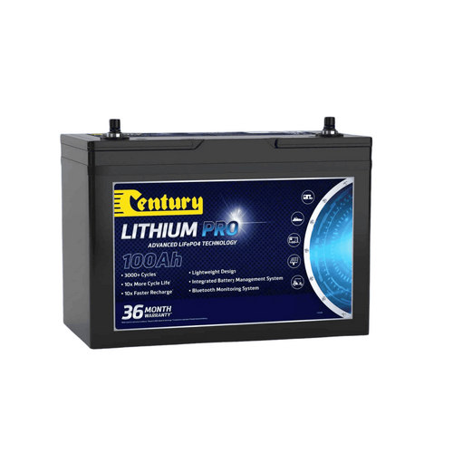 Century 12V 100Ah Lithium Pro Bluetooth Battery