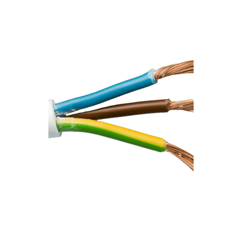 2.5mm² 3 Core Grey Flexible Mains Cable per Metre