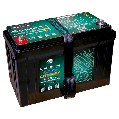 Enerdrive ePOWER 125Ah / 12V LiFePO4 Lithium Battery B-TEC Gen2