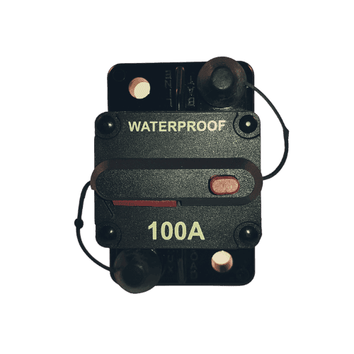 Combined switch & circuit breaker 100A heavy duty manual reset waterproof