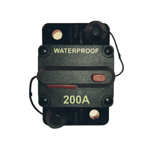 Combined switch & circuit breaker 200A heavy duty manual reset waterproof