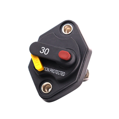 Exotronic 30A Mini Panel Mount Waterproof DC Circuit Breaker