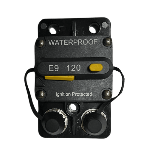 Exotronic 120A Surface Mount Waterproof DC Circuit Breaker - Side by Side