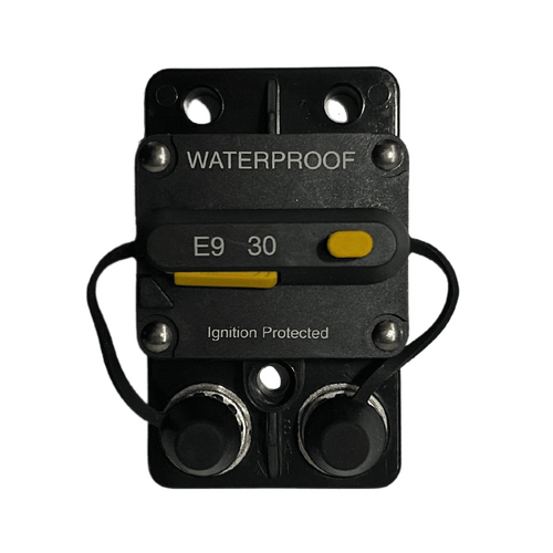 Exotronic 30A Surface Mount Waterproof DC Circuit Breaker - Side by Side