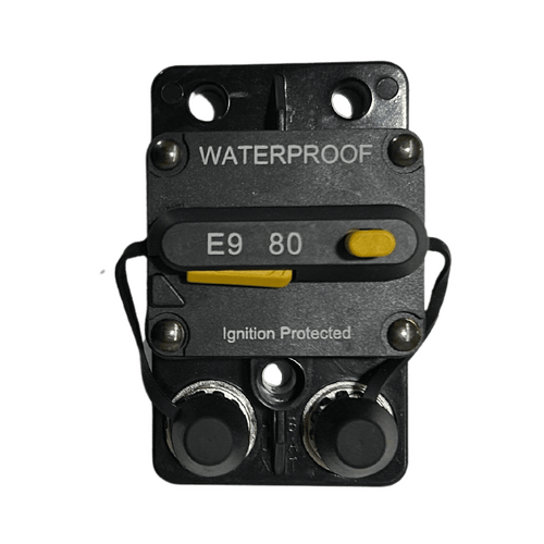 Exotronic 80A Surface Mount Waterproof DC Circuit Breaker - Side by Side