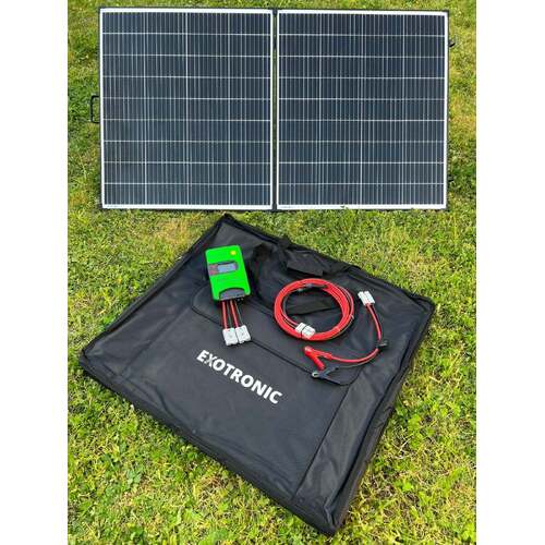 Exotronic 24V 200W Portable Folding Solar Panel + 20A Bluetooth MPPT Solar Controller