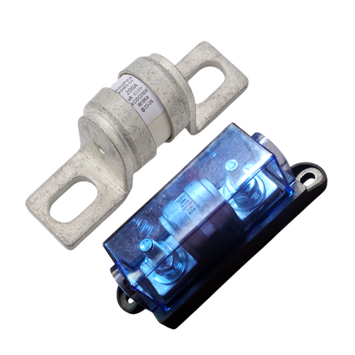 Exotronic 200A High-Interrupt MEGA-Style Ceramic Fuse w/ Holder 