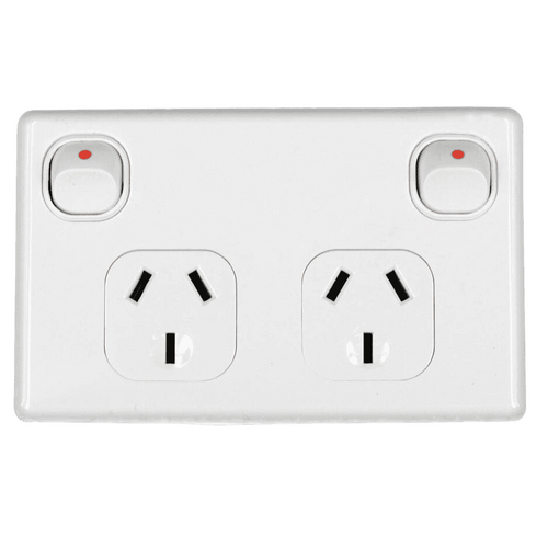 Power Point Double Pole 10Amp GPO Outlet