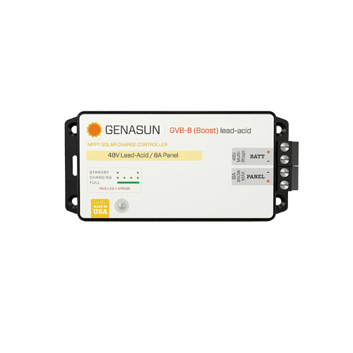 Genasun 8A MPPT 48V Voltage Boost (Lead-Acid) Solar Charge Controller
