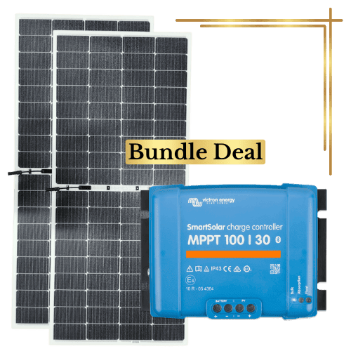 Sunman eArc 2 x 215W Flexible Solar Panel & Victron SmartSolar MPPT 100/30 Kit
