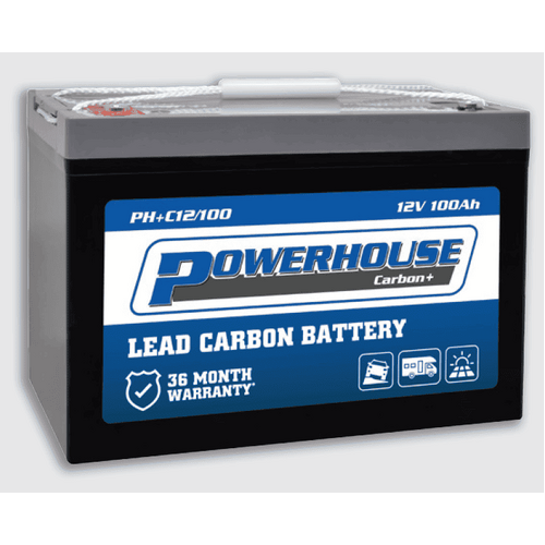 Powerhouse 100Ah Lead Carbon Deep Cycle Battery+MP-PH-LC-100+lead carbon, 100ah, 105ah