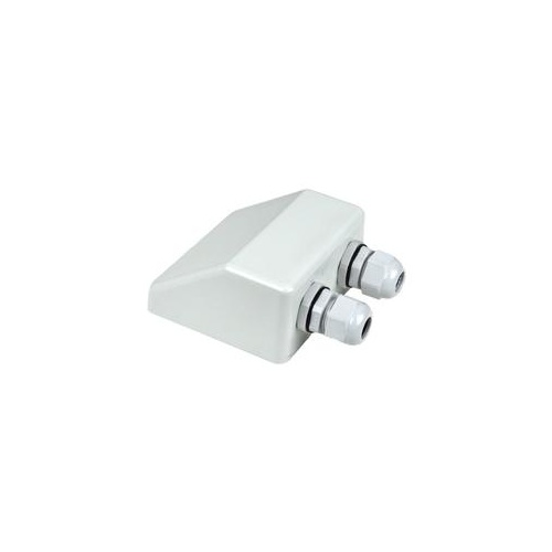 Cable entry box 2 gland white with Grommets & Plugs