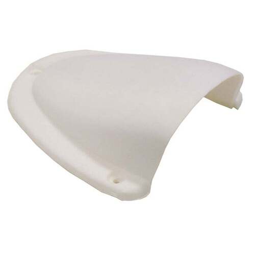 Cable entry clamshell cover - large white+RWB2010512+Cable cover, roof entry, vent; scoop, gland, waterproof, cable entry, entry, roof hole, box, protection, cover