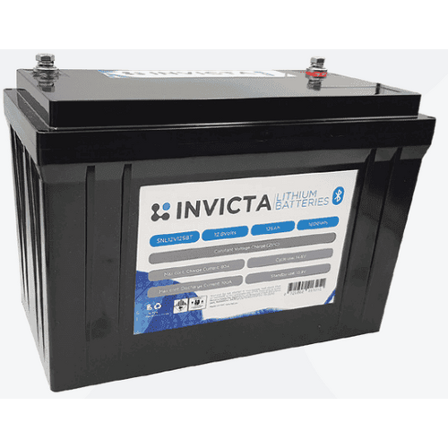 Invicta Lithium 12V, 125Ah Bluetooth Battery+SNL12V125BT+
