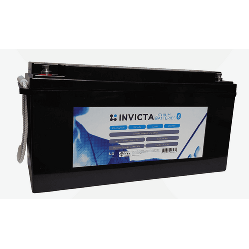 Invicta Lithium 12V, 200Ah Bluetooth Battery