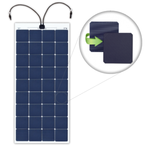 Solbian SXX 194W Long - Flexible Solar Panel+SXX194L+180W, SXX, SXX180, Solbianflex, Solbian, flexible, panel,flex, thin, lightweight, solar panel, highest efficiency