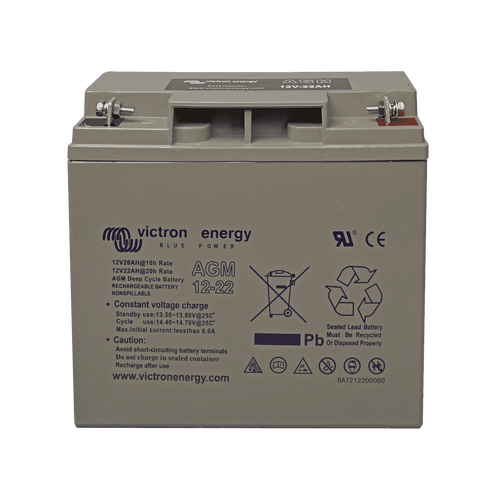 Victron 12V/22Ah AGM Deep Cycle Battery+VIC-BAT212200084+