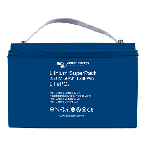 Victron Lithium SuperPack 25,6V/50Ah (M8)+VIC-BAT524050705+