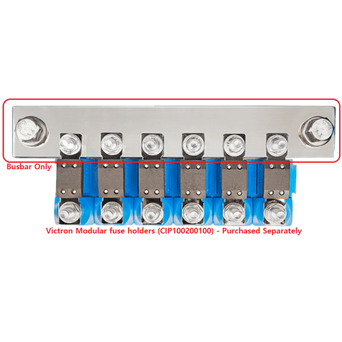 Victron Busbar to connect 6x Victron Modular fuse holders (CIP100200100)