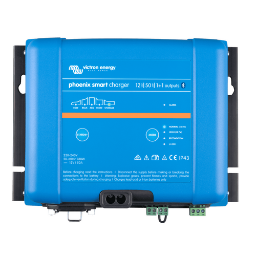 Victron 12V 50A Phoenix Smart IP43 12/50(1+1) Battery Charger