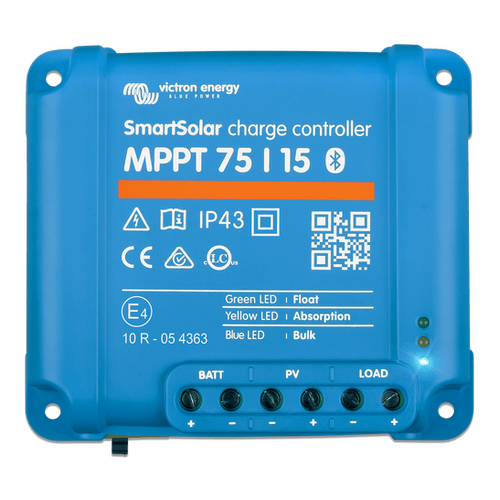 Victron 12/24V 15A SmartSolar MPPT 75/15 Bluetooth Solar Charge Controller