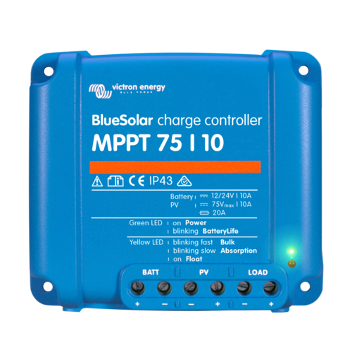 Victron BlueSolar (Non-Bluetooth) MPPT 75/10 (12/24V-10A) Solar Charge Controller