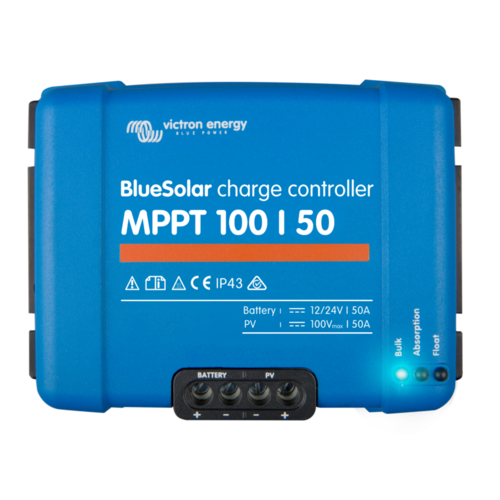 Victron BlueSolar (Non-Bluetooth) MPPT 100/50 (12/24V-50A) Solar Charge Controller
