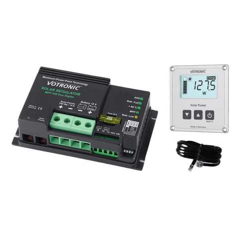 Votronic MPPT 15A Duo (Dual) 250 Marine Version Solar Charge Controller w/ Remote Display