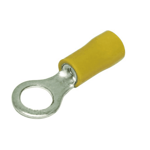 Insulated Yellow Ring M10 Terminal 1PC