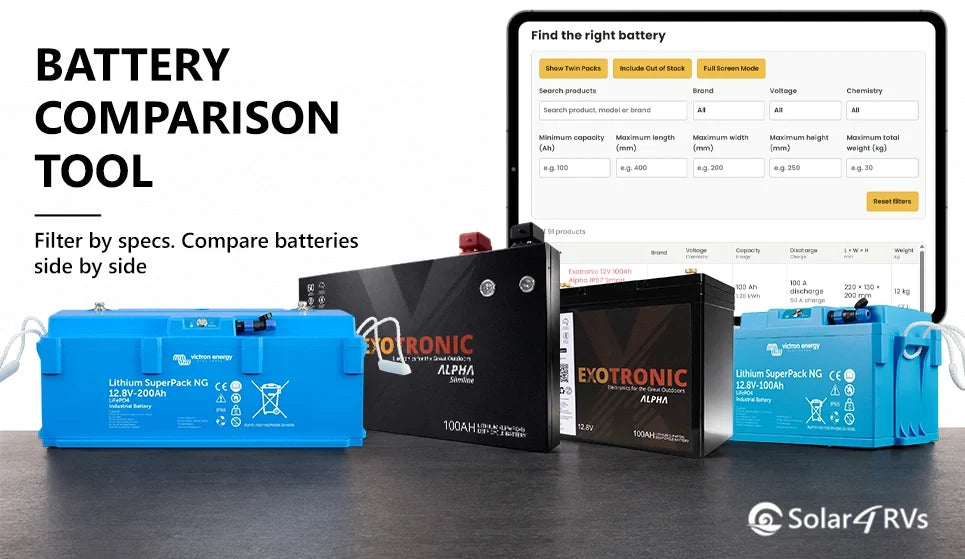 RV & Caravan Battery Comparison Tool