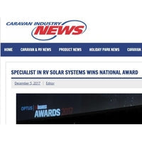 Caravan Industry News 2017 Optus Award win