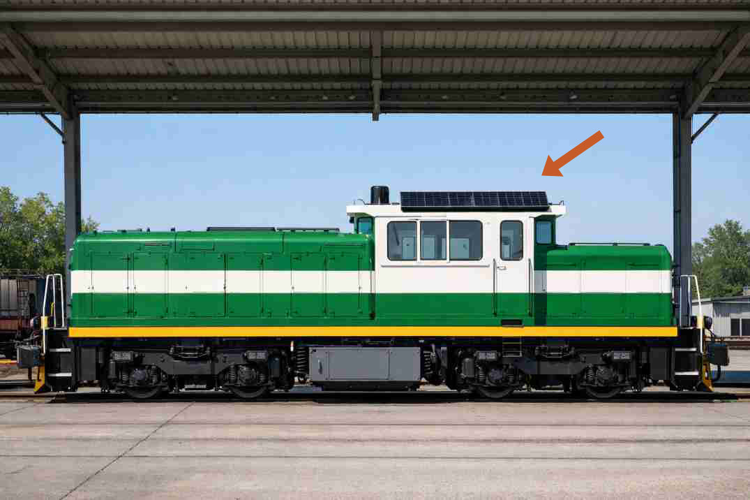Solar Power for Diesel Locomotives and Trucks