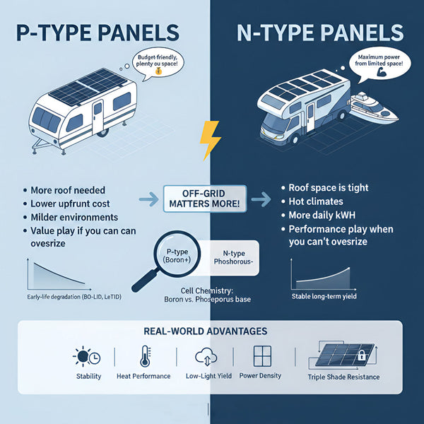 N-Type vs P-Type Solar Panels: The Smart Upgrade When Roof Space Is Tight