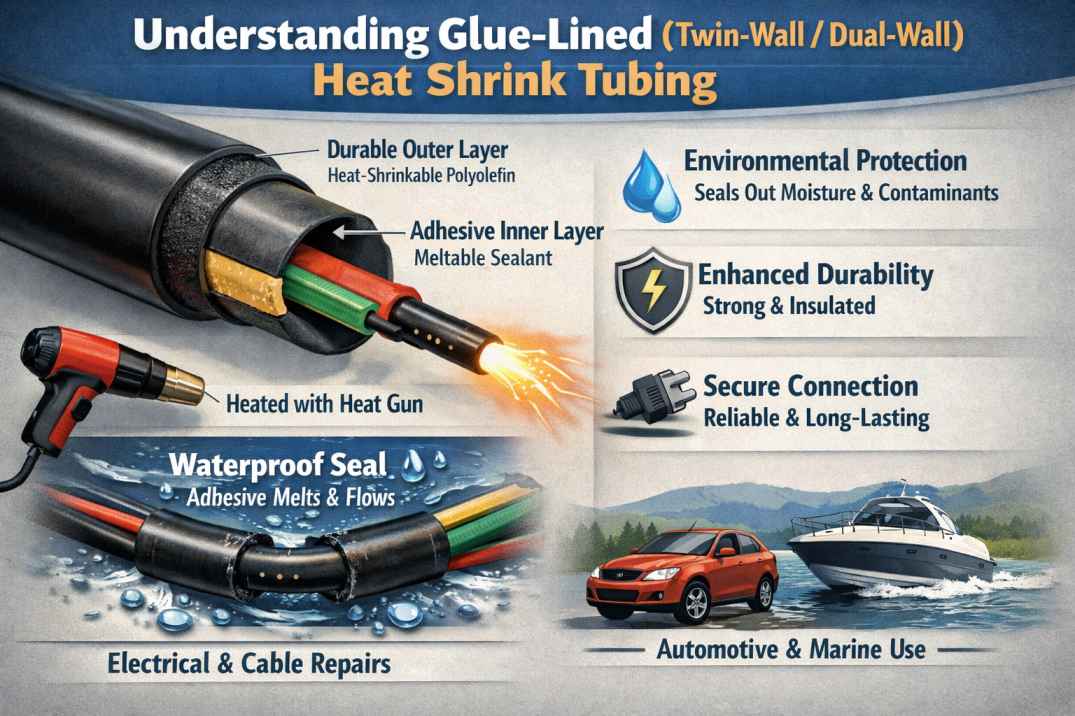 What is Glue-Lined or Dual Wall Heat Shrink?
